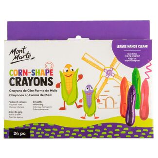 Mont Marte Corn-Shape Crayon Set 24pc