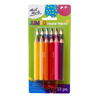 Mont Marte Jumbo Colour Pencils - 13pc