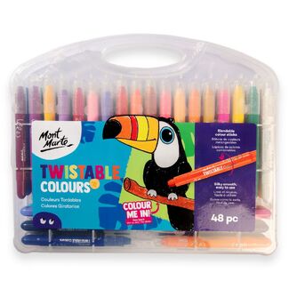 Mont Marte Twistable Colour Sticks - 48pc