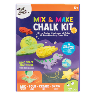 Mont Marte Mix & Make Chalk Kit - Dinosaur Adventure 17pc