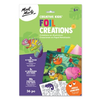 Mont Marte Foil Creations 36pc - Jungle Jamboree