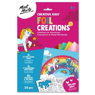 Mont Marte Foil Creations 36pc - Unicorn Quest