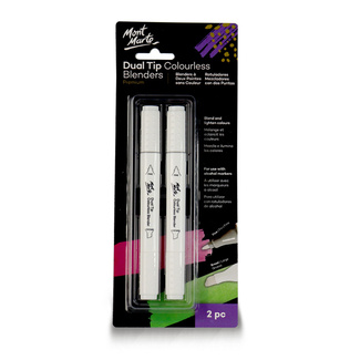 Mont Marte Dual Tip Alcohol Art Marker - Colourless Blender 2pc