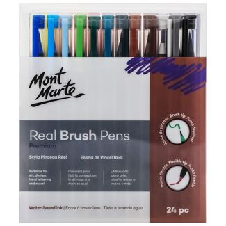*Mont Marte Premium Pen Set - Real Brush Pens 24pc