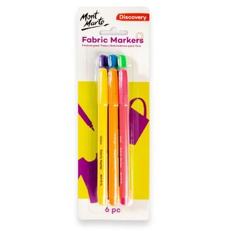 Mont Marte Discovery Fabric Markers 6pc
