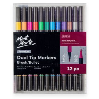 Mont Marte Premium Dual Tip Marker Set 12pc