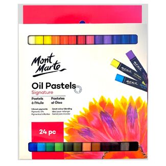 Mont Marte Oil Pastels 24pc - High Quality Pigments