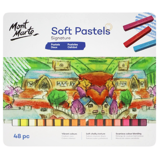 Mont Marte Soft Pastels Tin of 48pc