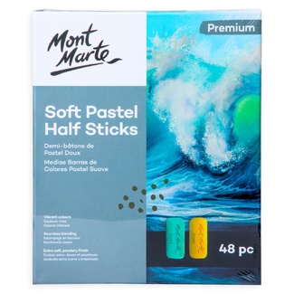 Mont Marte Premium Soft Pastel Half Sticks 48pc