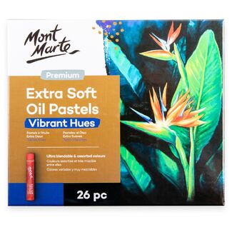 Mont Marte Premium Extra Soft Oil Pastels Vibrant Hue 26pc