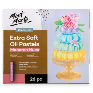 Mont Marte Premium Extra Soft Oil Pastels Macaron Hue 26pc