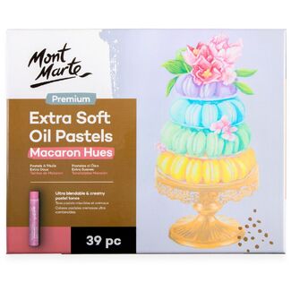 Mont Marte Premium Extra Soft Oil Pastels Macaron Hue 39pc