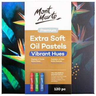 Mont Marte Premium Extra Soft Oil Pastels Vibrant Hue 120pc