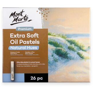 Mont Marte Premium Extra Soft Oil Pastels Natural Hue 26pc