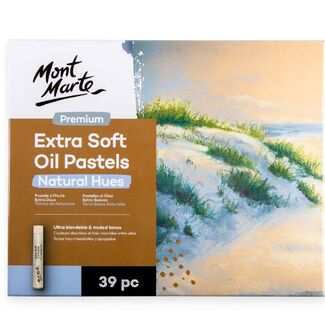 Mont Marte Premium Extra Soft Oil Pastels Natural Hue 39pc