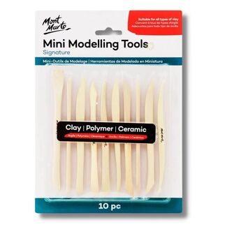 Mont Marte Sculpting - Mini Boxwood Modelling Tools 10pc