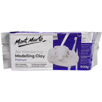Mont Marte Air Hardening Modelling Clay - White 500gm