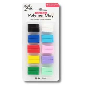 Mont Marte Make n Bake Polymer Clay 10pc