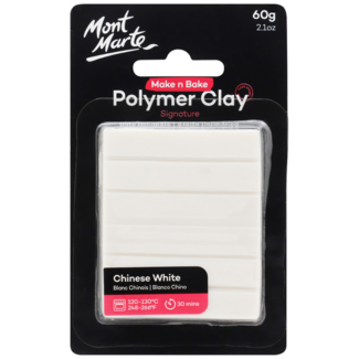 Mont Marte Make N Bake Polymer Clay 60g - Chinese White