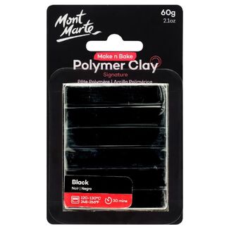 Mont Marte Make N Bake Polymer Clay 60g - Black