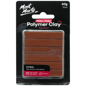 Mont Marte Make N Bake Polymer Clay 60g - Umber