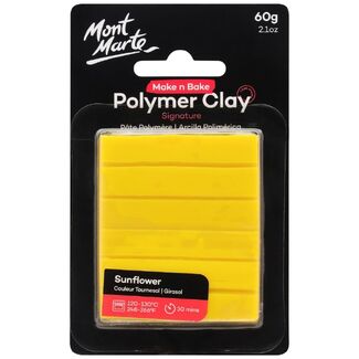 Mont Marte Make N Bake Polymer Clay 60g - Sunflower Yellow