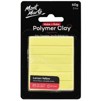 LEMON YELLOW Oven Bake Modeling Clay (125g), Polymer Clay