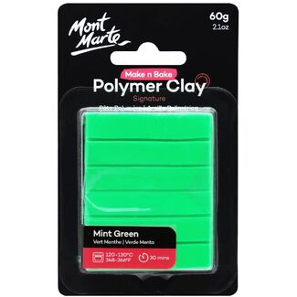 Mont Marte Make N Bake Polymer Clay 60g - Mint Green