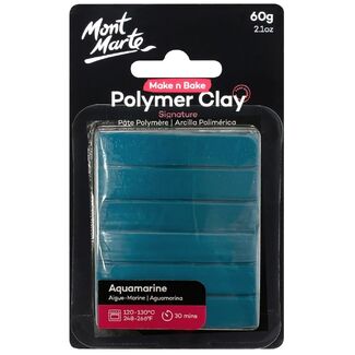 Mont Marte Make N Bake Polymer Clay 60g - Aquamarine