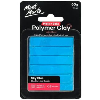 Mont Marte Make N Bake Polymer Clay 60g - Sky Blue