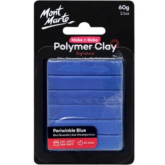 Mont Marte Make N Bake Polymer Clay 60g - Periwinkle Blue