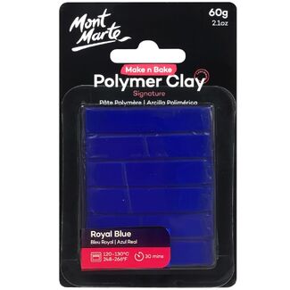 Mont Marte Make N Bake Polymer Clay 60g - Royal Blue