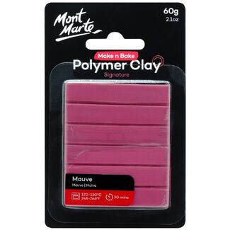 Mont Marte Make N Bake Polymer Clay 60g - Mauve