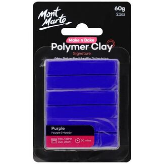 Mont Marte Make N Bake Polymer Clay 60g - Purple