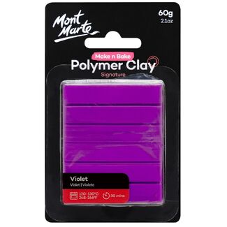 Mont Marte Make N Bake Polymer Clay 60g - Violet