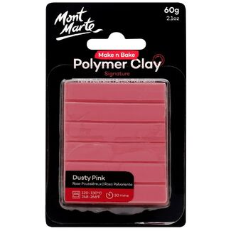 Mont Marte Make N Bake Polymer Clay 60g - Dusty Pink