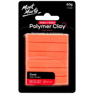 Mont Marte Make N Bake Polymer Clay 60g - Coral