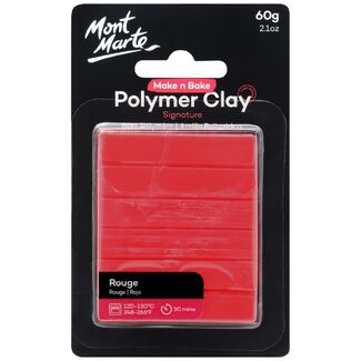 Mont Marte Make N Bake Polymer Clay 60g - Rouge