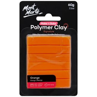 Mont Marte Make N Bake Polymer Clay 60g - Orange