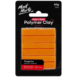 Mont Marte Make N Bake Polymer Clay 60g - Tangarine