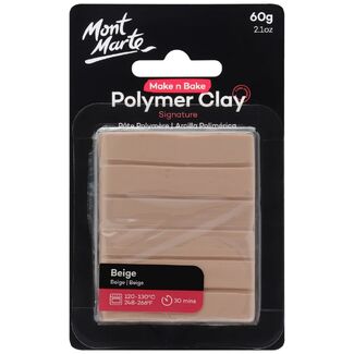 Mont Marte Make N Bake Polymer Clay 60g - Beige