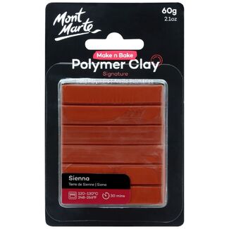 Mont Marte Make N Bake Polymer Clay 60g - Sienna