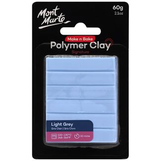 Mont Marte Make N Bake Polymer Clay 60g - Light Grey