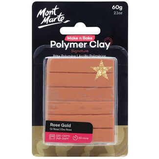 Mont Marte Make N Bake Polymer Clay 60g - Rose Gold