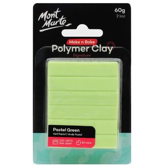 Mont Marte Make N Bake Polymer Clay 60g - Pastel Green