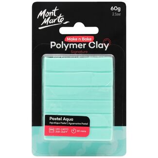 Mont Marte Make N Bake Polymer Clay 60g - Pastel Aqua