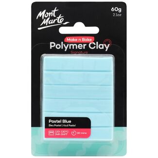 Mont Marte Make N Bake Polymer Clay 60g - Pastel Blue