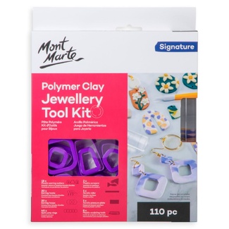Mont Marte Polymer Clay Jewellery Making Kit 110pc