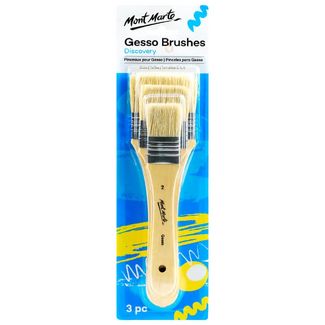 Mont Marte Paint Brush Set - Gesso Brush 3pc