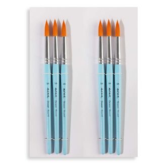 Mont Marte Taklon Brush Round 16 Box 6pc